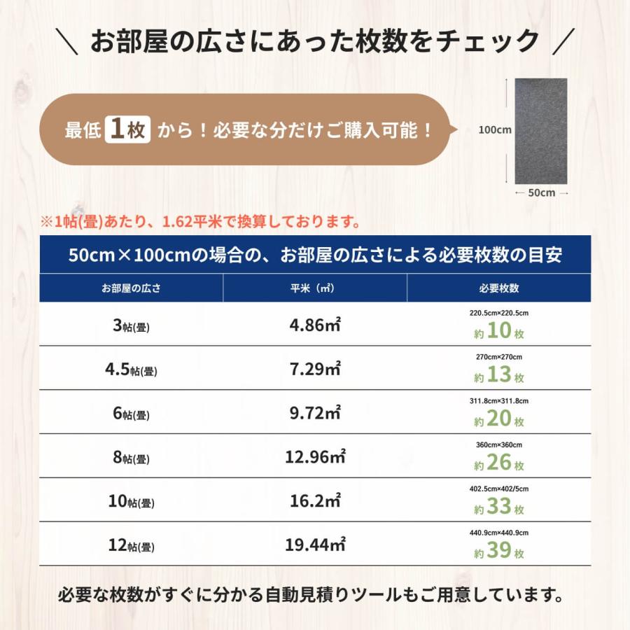 防音専門ピアリビング 防音マット 防音シート 足音マット 厚さ7mm 100