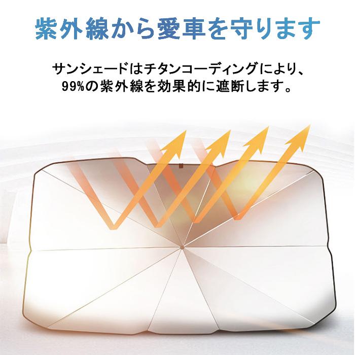 出色 サンシェード フロントガラス 傘式 パラソル 傘型 車用 折りたたみ 日除け 日よけ Uvカット 紫外線カット コンパクト 紫外線対策 遮光 断熱 フロントカバー1 580円 Aynaelda Com