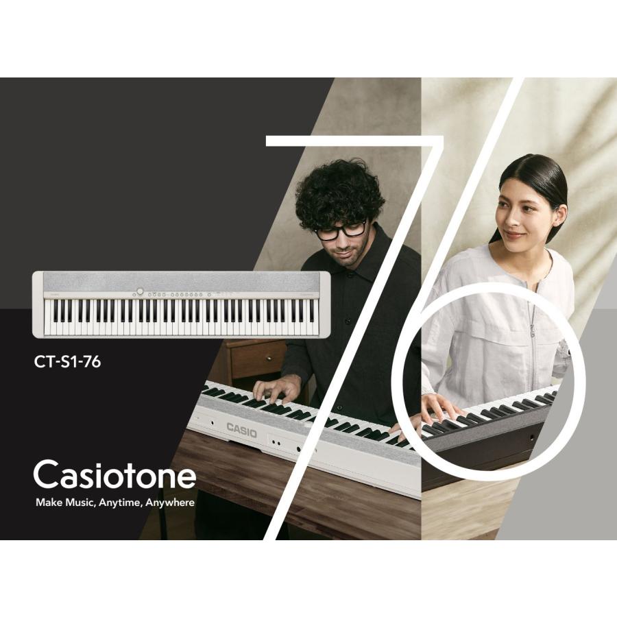 カシオトーン　電子ピアノ Amazon.co.jp: カシオ(CASIO) 電子キーボード カシオトーン CT-S1 BK