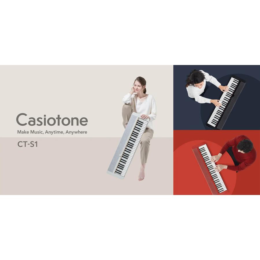 【最短翌日お届け】カシオ CASIO キーボード 電子ピアノ 電子楽器 61鍵盤 CT-S1 カシオトーン 譜面立て付属｜pianoplaza｜07