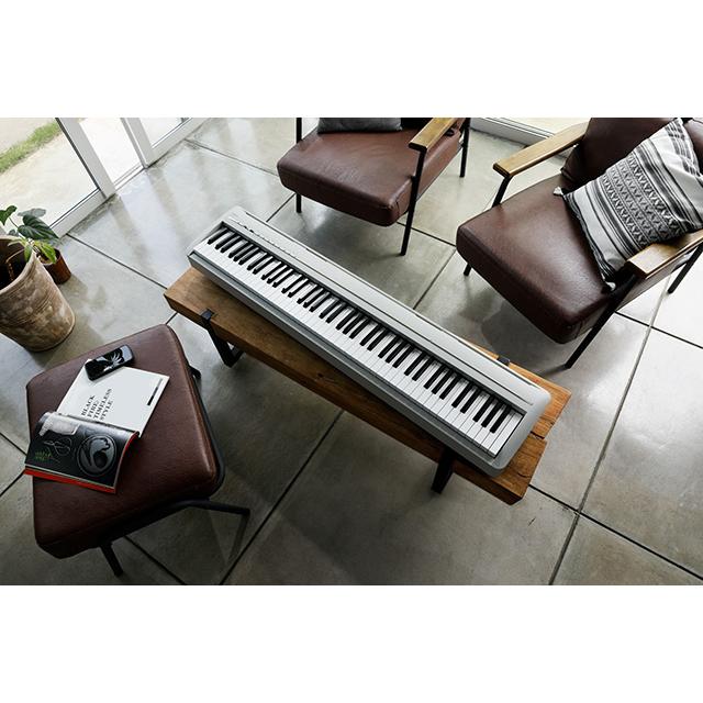 カワイ KAWAI 電子ピアノ デジタルピアノ ES120Filo(フィーロ) LG ライトグレー ポータブル 譜面台 ダンパーペダル デジタル楽器 