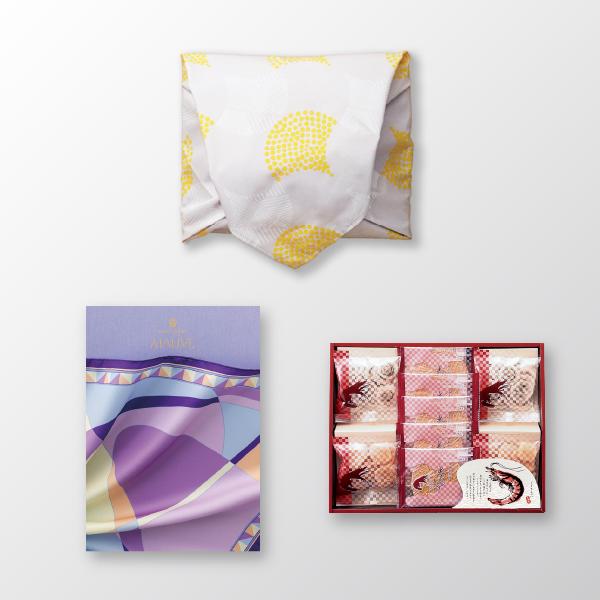 最低価格で販売 風呂敷で贈る Vent Ouest Mauve 華優雅 えびせんギフト 冠婚