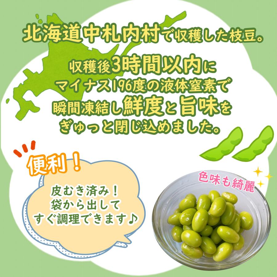 学校給食用食材 冷凍 北海道産皮むき枝豆/1kg 業務用 : P-MARKET