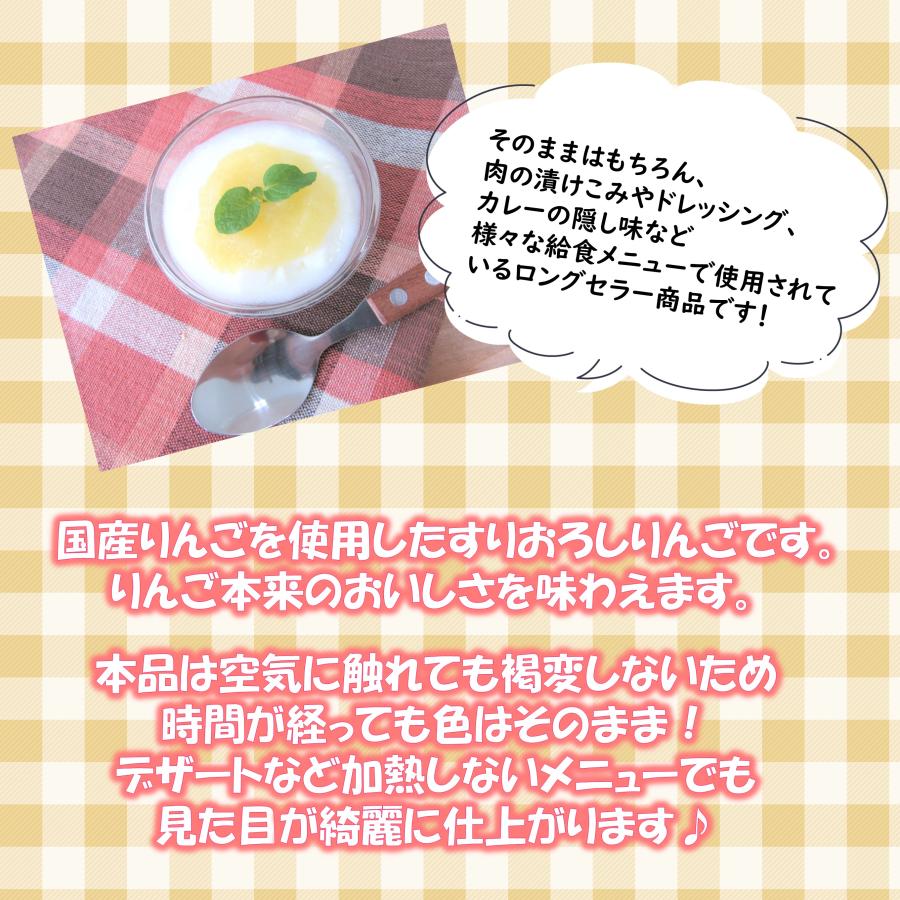 学校給食用食材 常温 国産すりおろしりんご/1kg 業務用 : P-MARKET