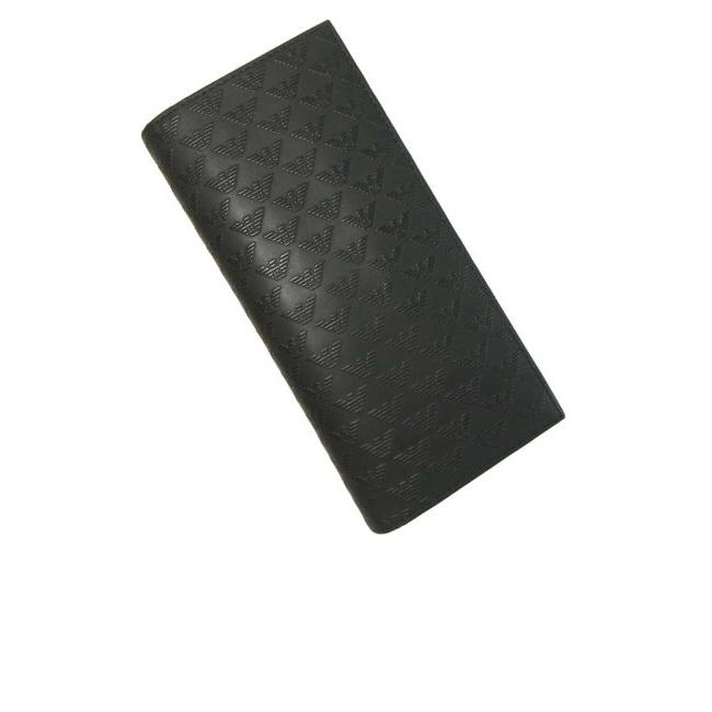 【新品未使用】EMPORIO ARMANI 黒 長財布 値下げ明日まで 関税込】人気◇EMPORIO ARMANI アルマーニ◇MyEA ロゴ 長財布