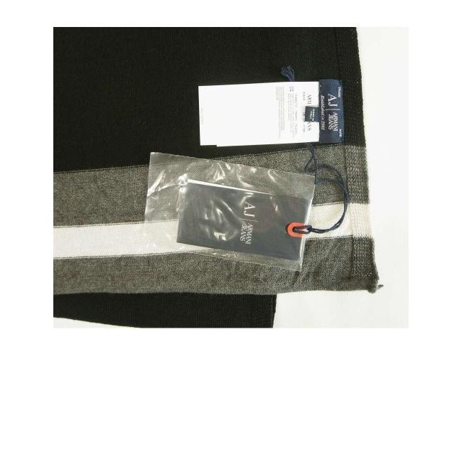 アルマーニジーンズ　マフラー ARMANI JEANS アルマーニ ジーンズ マフラー ブラック メンズ