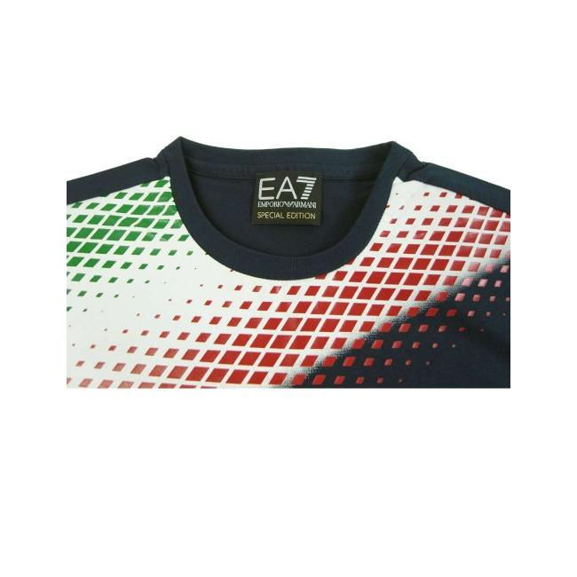 アルマーニ Tシャツ メンズ フラッグ 国旗 イタリア エンポリオ 