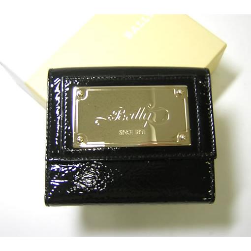 Ba574 1 Piazza 二つ折 Ateneo 00 財布 ブラック エナメル バリー Ateneo 00 財布 レディース 人気の 二つ折