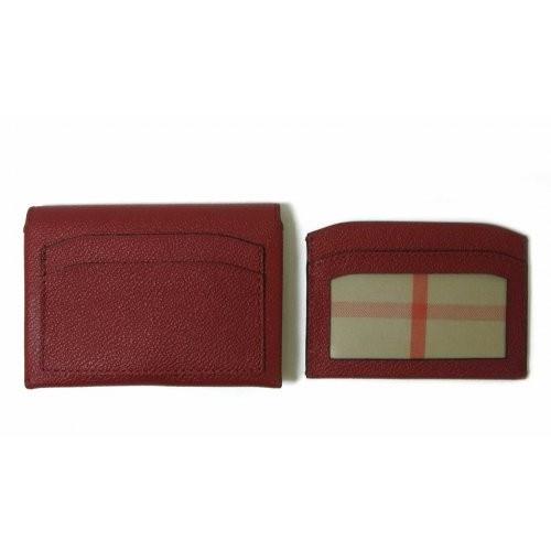 BURBERRY（バーバリー） カードケース 名刺入れ (レッド）Mayfield