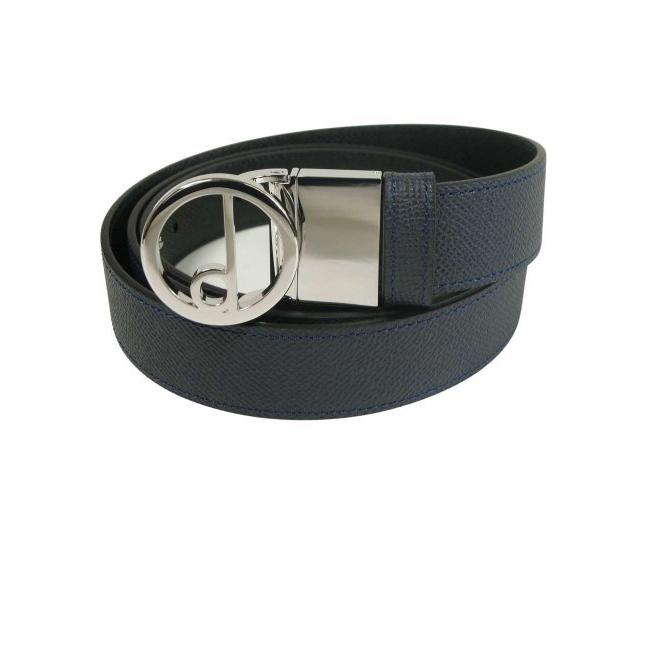 極美品　dunhill ダンヒル ベルト　ブラック　ネイビー　リバーシブル dunhill ダンヒル ベルト メンズ 幅3.5cm リバーシブル サドル