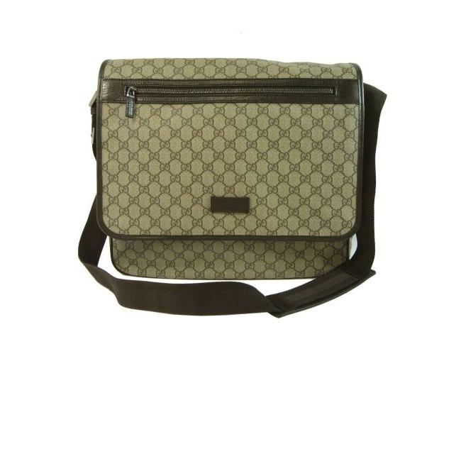 グッチ メッセンジャーバッグ レザー PVC A4可 GG柄 ブラック グッチ メッセンジャーバッグ レザー PVC A4可 GG柄 ブラック