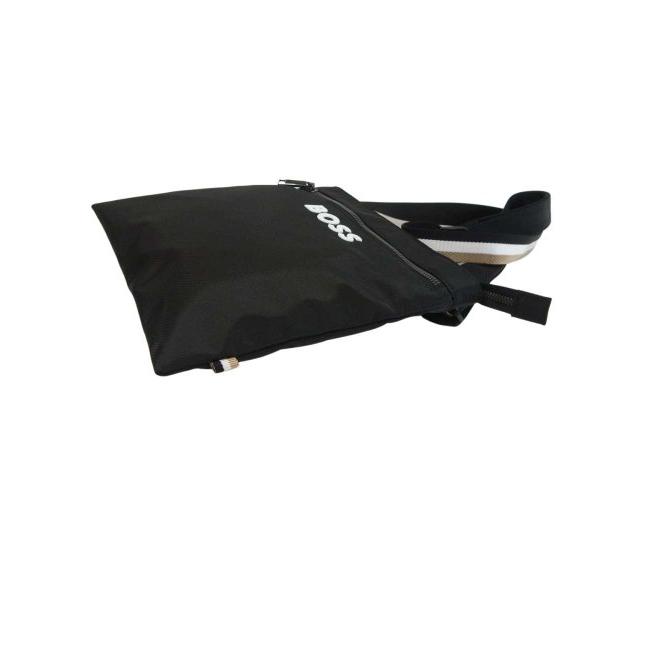 未使用品✨ヒューゴボス ショルダーバッグ サコッシュ ビジネス 斜め掛け 黒 HUGO BOSS ヒューゴ ボス ショルダーバッグ エンベロープ