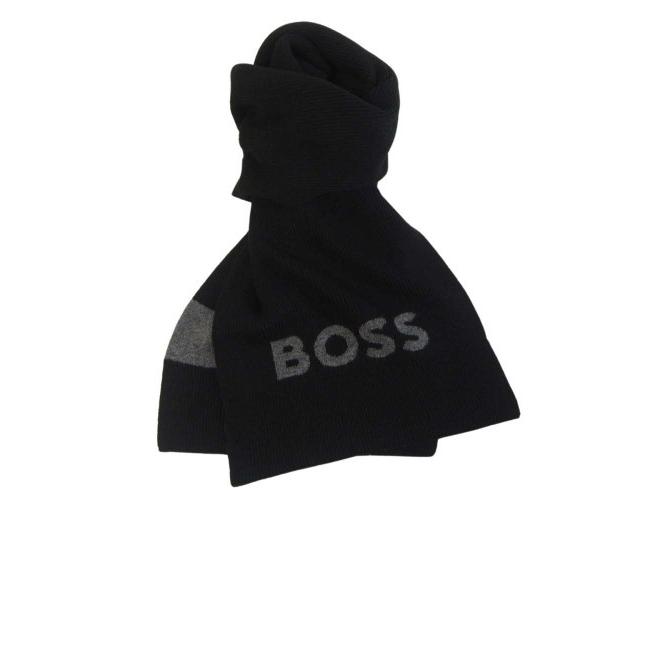 HUGO BOSS（ヒューゴ・ボス） ウールブレンド ニットマフラー メンズ