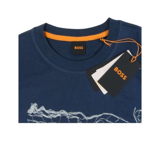 ヒューゴボス ブルーTシャツ 新品 値札付き