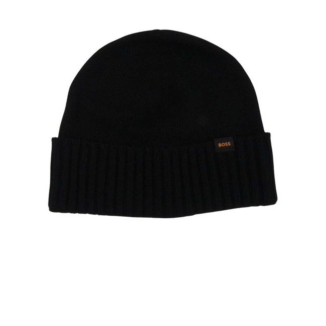 BOSS ボス　ニット帽　マフラー　2点セット　ブラック BOSS ボス ニット帽 マフラー 2点セット ブラック BOSS ボス ニット帽