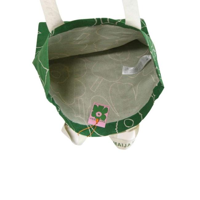 marimekko オリーブグリーン ハンドバッグ ハンドバック トートバッグ ウニッコ 花柄 緑 グリーン（2024/12