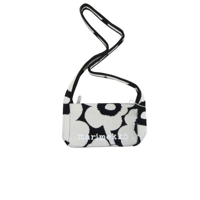 マリメッコ　ニットバッグ　白黒 Amazon | [マリメッコ] Knitted Bag Large Unikko ショルダー