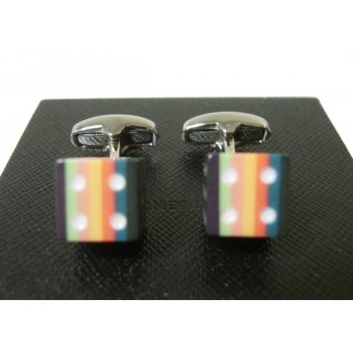ポールスミス カフスボタン ダイス サイコロ マルチストライプ カフリンク Pa12 1 Piazza 通販 Yahoo ショッピング