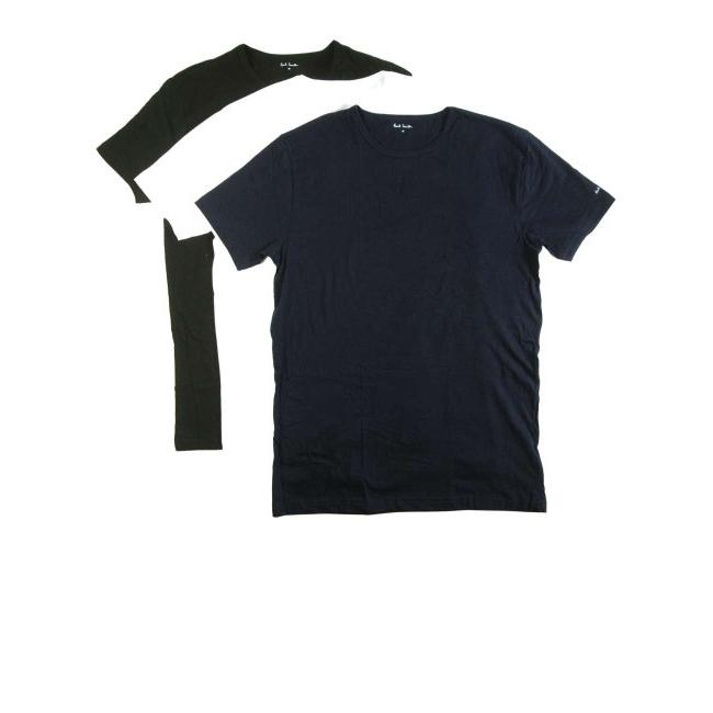 ポールスミス Tシャツ 半袖 メンズ 3枚セット コットン T SHIRT PACK :pa1401-1:Piazza 通販 ポールスミス 半袖 襟付きTシャツ