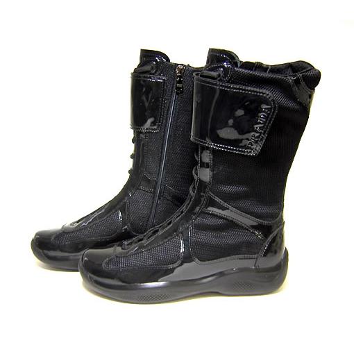 PRADA プラダ　レインシューズ　36 黒　 22.5 23 PRADA プラダ レインシューズ 36 黒 22.5 23 PRADA プラダ