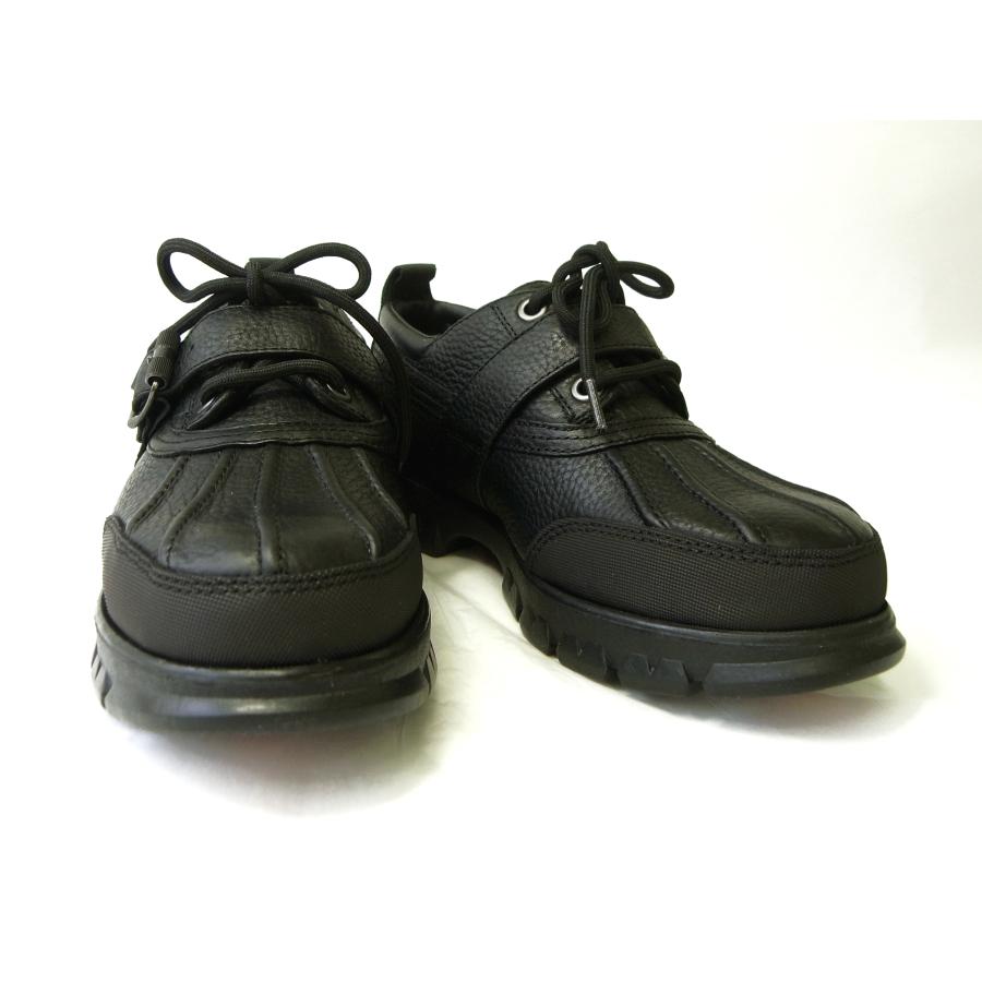 【新品未使用】27.5cmラルフローレン レザーシューズ ブラック イタリア製 POLO RALPH LAUREN（ポロ・ラルフローレン） ＜訳あり・アウトレット