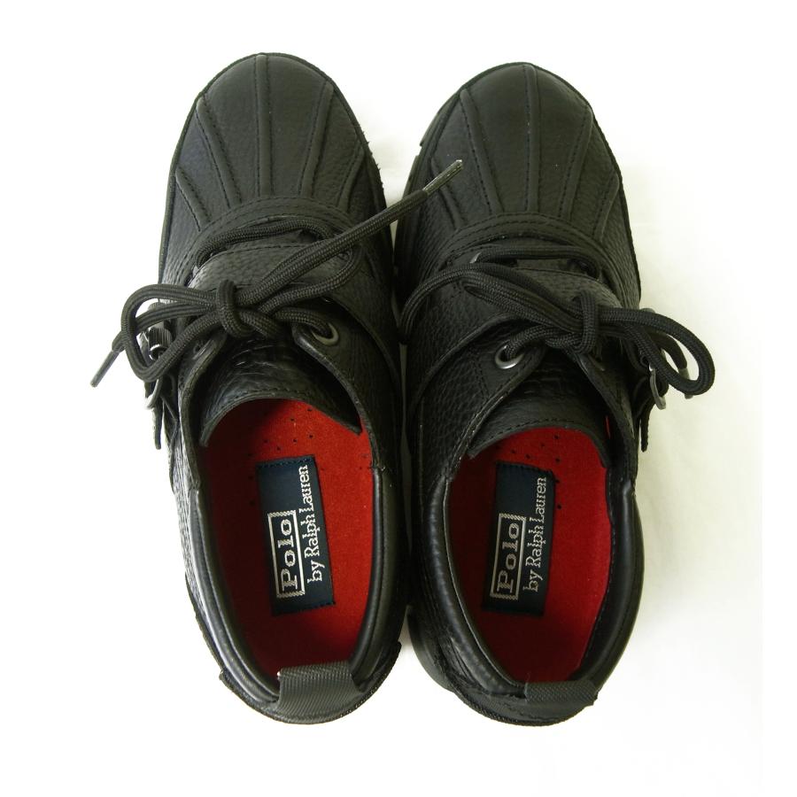 美品 Polo Ralph Lauren ブラックビジネスシューズ POLO RALPH LAUREN]Asher レザー ウィングチップ シューズ