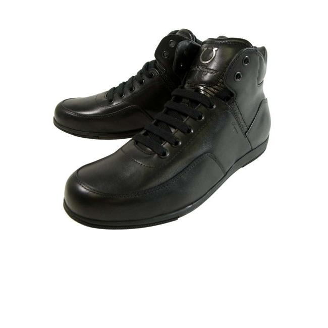 FERRAGAMO フェラガモ スニーカー 靴 メンズ ハイカット レザー SANDER  