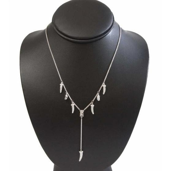 SWAROVSKI スワロフスキー ペンダント Y字 ネックレス Polar