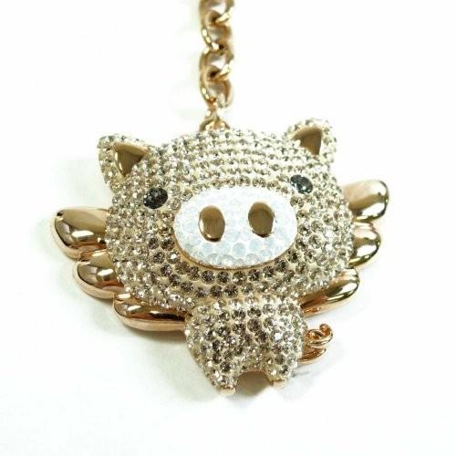 スワロフスキー バッグチャーム キーホルダー Little Pig リトルピッグ 子豚 ブタ sw6321