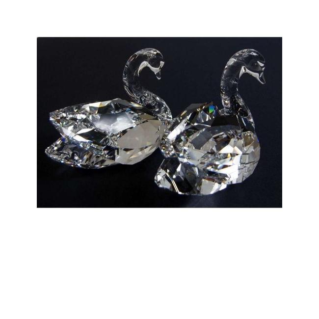 スワロフスキー/ペアスワン　置物 SWAROVSKI スワロフスキー 置物 フィギュア クリスタル スワン