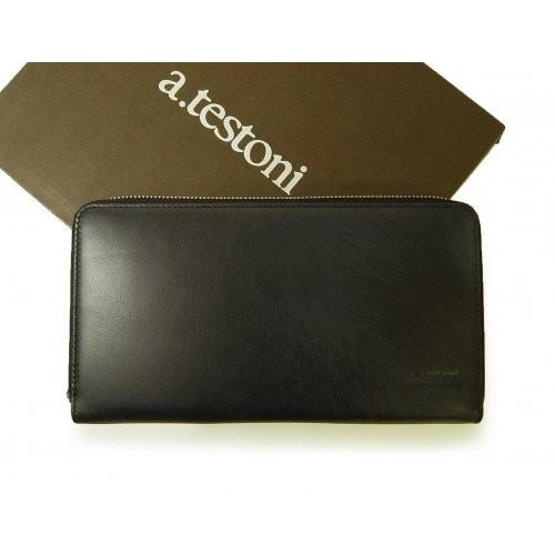 テストーニ 長財布 ラウンドファスナー