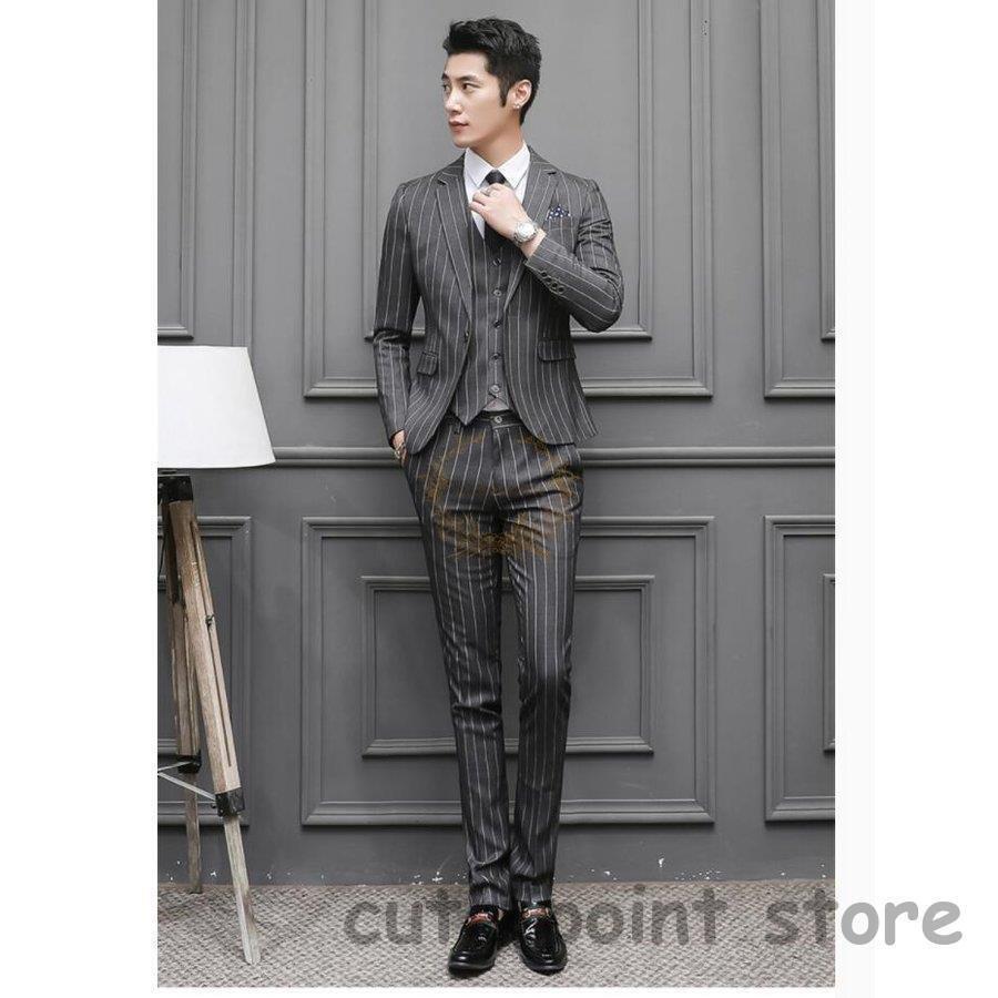 新作入荷 Off メンズスーツ タキシードスーツ ストライプ 3ピーススーツ セットアップ フォーマル 1つボタンスーツ 二次会 成人式 就職活動 ビジネス 結婚式 披露宴 お洒落 どこで 買う Patrocinadores Marketingcultural Com Br