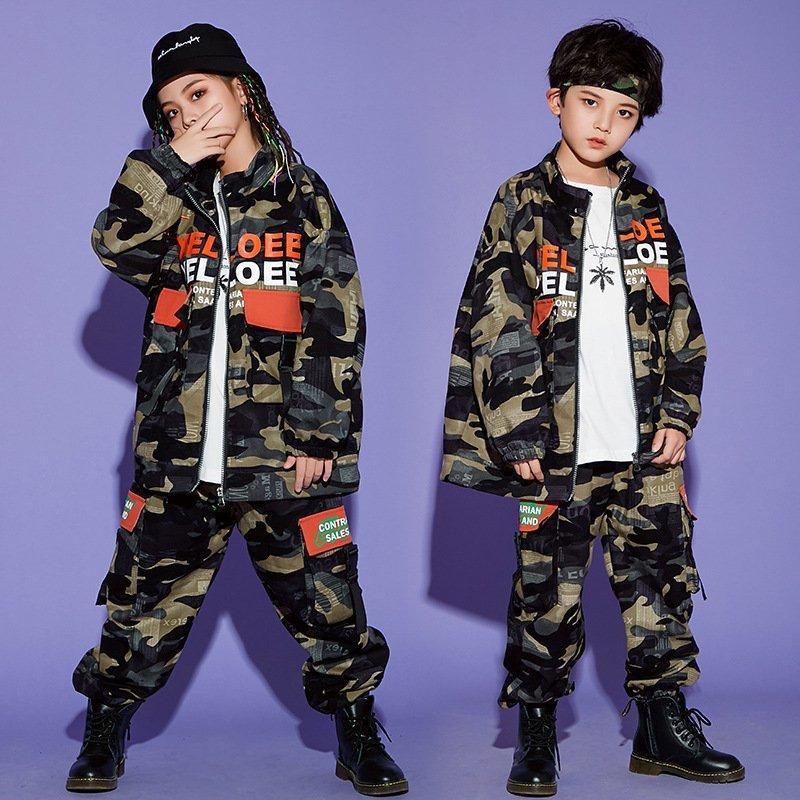 ステージ衣装 ヒップホップ キッズダンス衣装 韓国子供服 かっこいい シャツ 練習着 男の子 女の子
