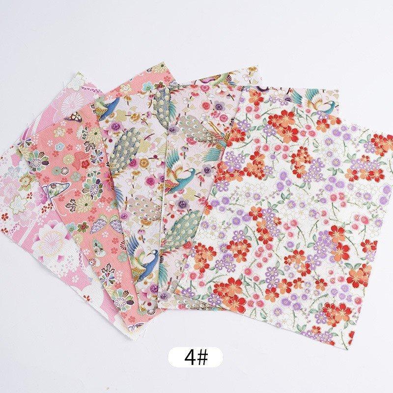 一番の贈り物 生地 Diy 手作り ハンドメイド ウェアー 手芸 布花柄生地手作り5枚セット 25cmかわいい和風和柄和テイスト小物 雑貨コットン綿手芸布お試し小花ハンドメイ