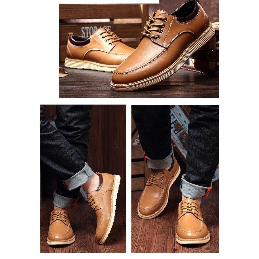 正規品質保証 シークレットシューズメンズ本革カジュアル靴厚底スニーカー背が高くなる靴革靴黒革セールインヒール6cmup Honeymoon Style