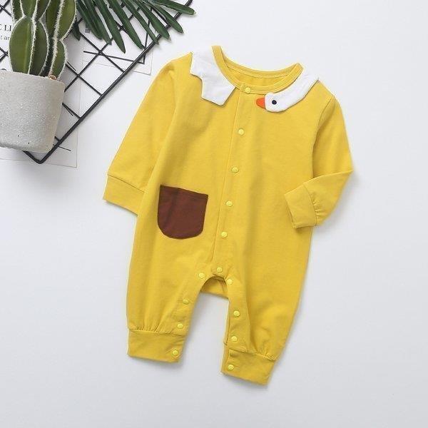 正規取扱店 カバーオールロンパースベビー服赤ちゃん乳児新生児キッズ女の子男の子長袖長ズボンラウンドネック前開き白鳥ポケットかわいい ロンパース カバーオール Www We Job Com