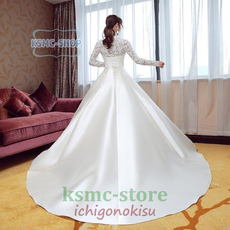 税込 エンパイア 結婚式 ウェディングドレス 二次会 安い ボレロ 長袖 ウエディングドレス 花嫁 Dress Wedding ブライダル ロングドレス 披露宴 白 サテン ドレス 長袖 Jeuneschirurgiens Com