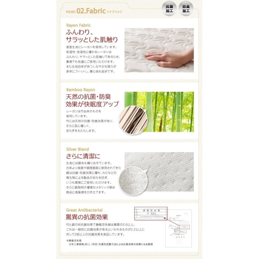 Jr.]薄型・軽量・高通気 ジュニア 国産ポケットコイルマットレス レギュラーS 【技術】