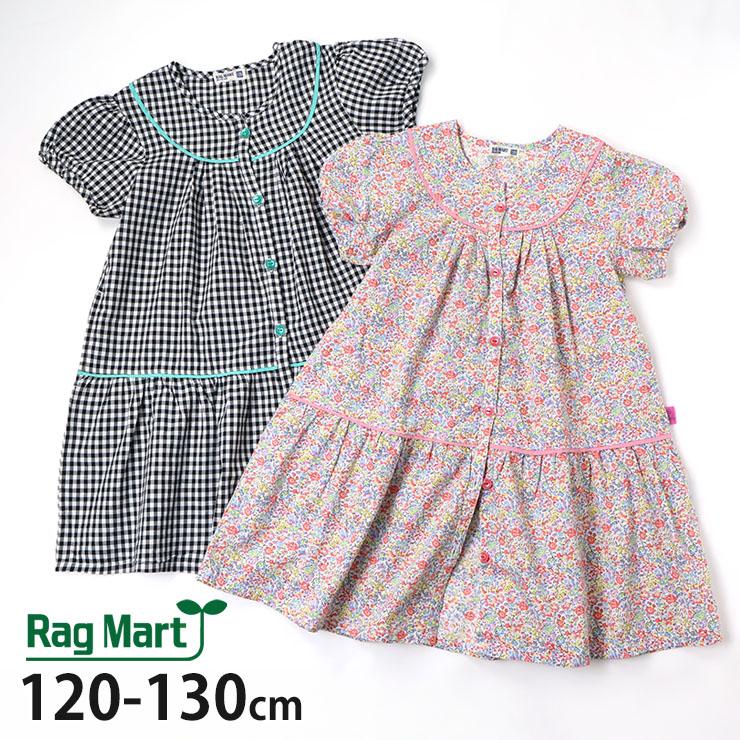 familiar チェック柄 半袖ワンピース 120 ファミリア familiar