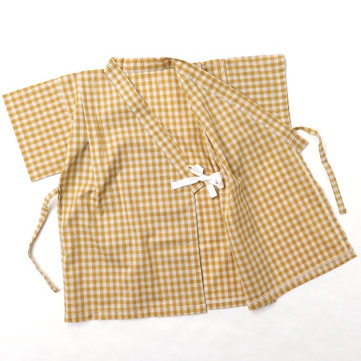 stample（スタンプル） 甚平 ストライプ ギンガムチェック 綿100% 日本