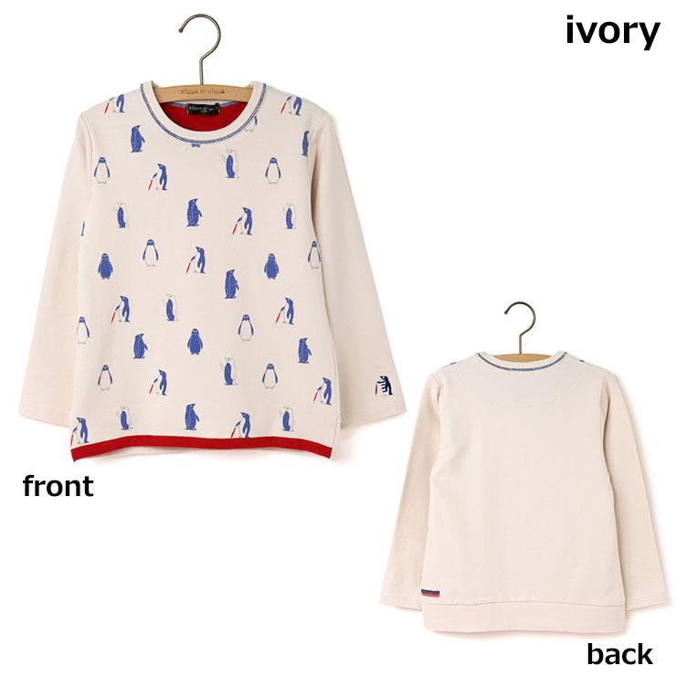 zuppa di zucca（ズッパ ディ ズッカ） 長袖Tシャツ ペンギンプリント