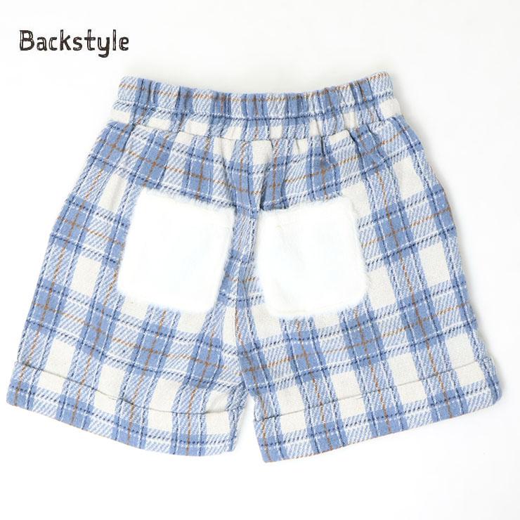 ショートパンツ チェック柄 ファーポケット Sister DOLLY RIBBON