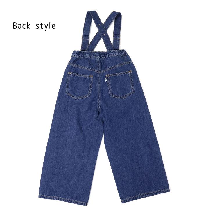 OCEAN&GROUND ワイドデニムパンツ サスペンダー付き ゆったり ロングパンツ オーシャンアンドグラウンド 120 130 140 4427005 子供 男の子 女の子 | Ocean&Ground | 10