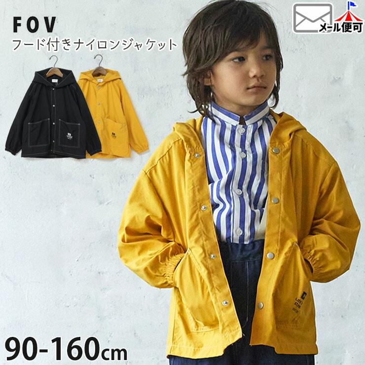 FOV（フォブ） ナイロンジャケット ロゴ フードあり 英字 薄手