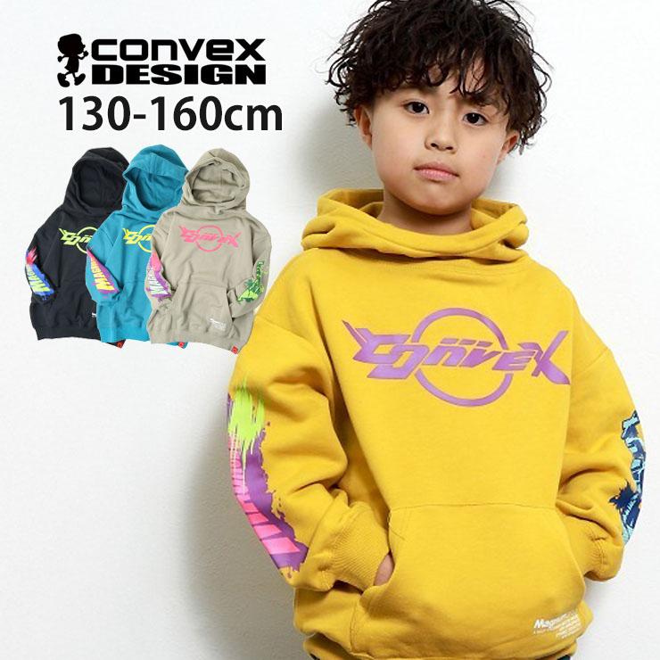 CONVEX（コンベックス） ハイネックプルパーカー ロゴ 綿100