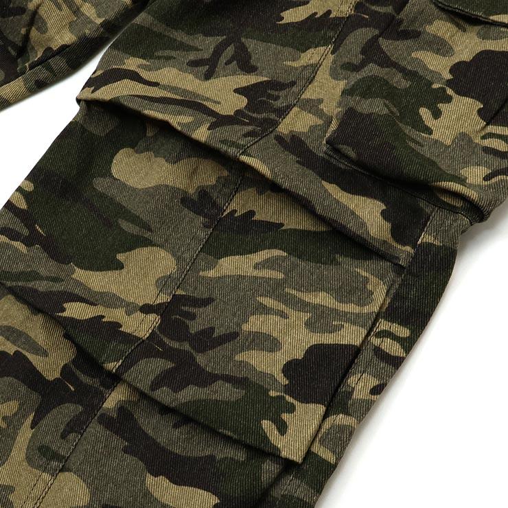 LOVETOXIC Lovetoxic カーゴパンツ ロングパンツ カモフラージュ柄 裾