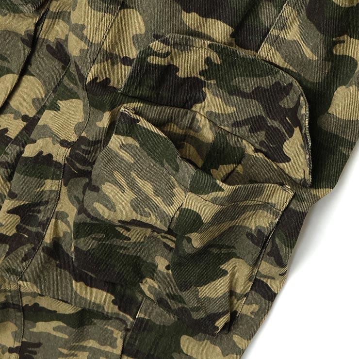 LOVETOXIC Lovetoxic カーゴパンツ ロングパンツ カモフラージュ柄 裾