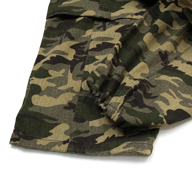 LOVETOXIC Lovetoxic カーゴパンツ ロングパンツ カモフラージュ柄 裾