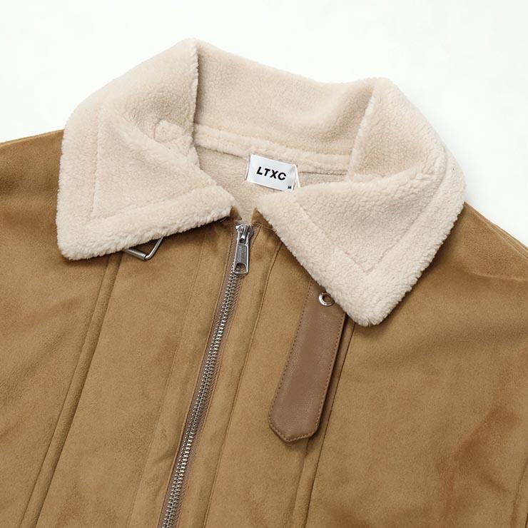 LOVETOXIC Lovetoxic 裏ボアムートンブルゾン フェイクムートン 襟ボア