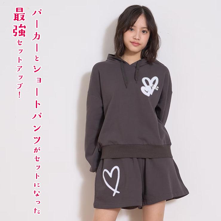 LOVETOXIC Lovetoxic 薄裏起毛スウェットセットアップ スプレー